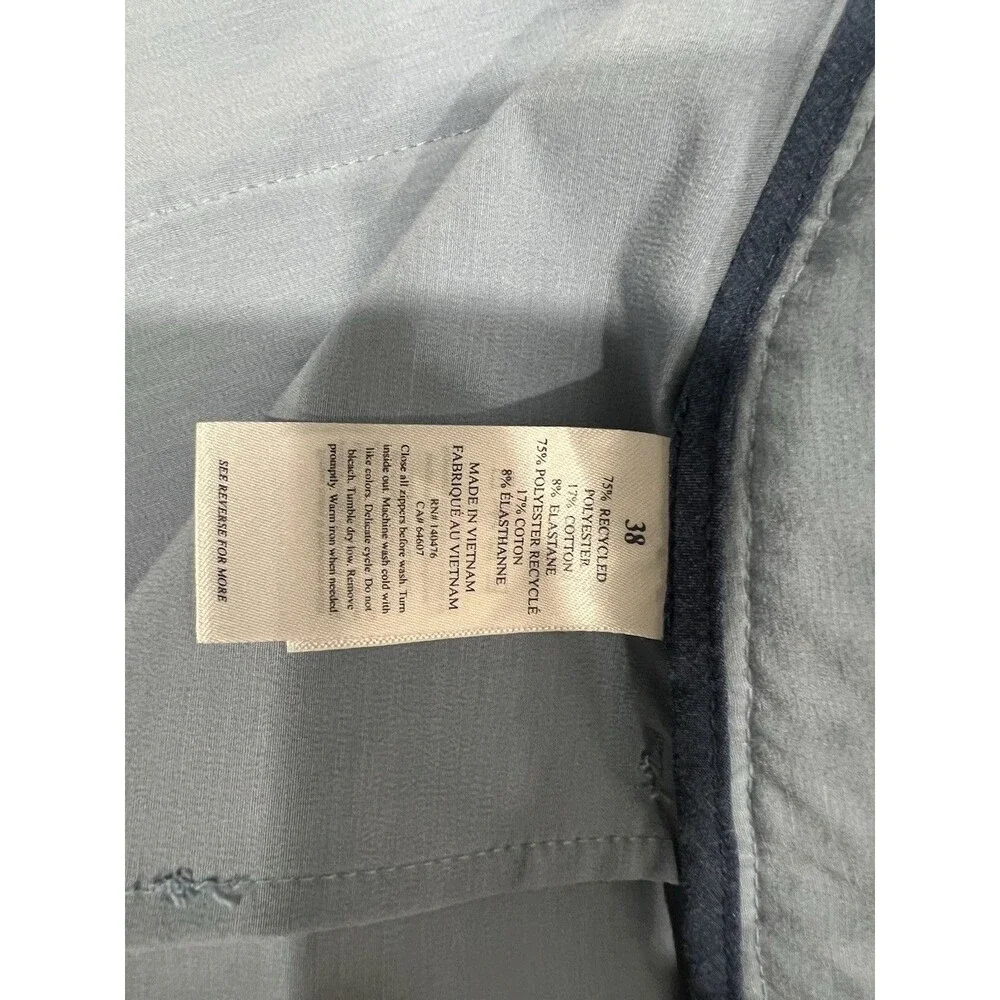 Faherty All Day Shorts Men's 38 Summer Light Blue Performance Stretch Golf